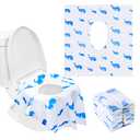 41 Pack Toilet Seat Covers Disposable - Blue