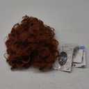 FantaLook Short Heart Styled Reddish Brown Heat Resistant Wig with Teeth Necklace Earrings for Halloween Party