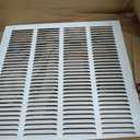 Howeall 16"W x 16"H [Duct Opening Size] Steel Return Air Grille, Air Return Vent Cover for Ceiling and Sidewall - HVAC Air Vent Covers - [Outer Dimensions: 17.75"W x 17.75"H]