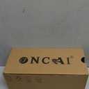 ONCAI Slides for Womens,Flat Dressy Square Toe Summer Beach Sandals for Woman with Comfortable Non-slip Rubber Soles Size 11, All Beige 