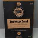 Tabletop Easel for Painting, 16.5"x12" Adjustable Portable Beechwood Drawing Board with Detachable Strap, Art Easel Includes Art Painting Papers, Sketch Papers and Masking Tape, Ideal for Diamond Art