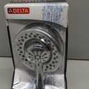 Delta 4-Setting In2ition 2-in-1 Dual Shower Head with HandHeld Spray, Chrome Detachable Shower Head with Hose, Showerhead, 1.75 GPM Flow Rate, Chrome 75486C