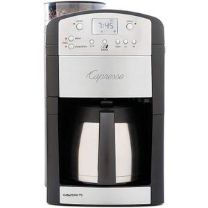 Capresso 465 CoffeeTeam TS 10-Cup Digital Coffeemaker with Conical Burr Grinder and Thermal Carafe