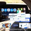 2026 Mini Wireless Carplay Adapter, Upgrade Wired to Wireless for Carplay & Android Auto, Plug And Play, Fast Auto-Reconnect Stable Control, Zero Delay Car Play for Iphone Ios 10+, Android 11+, Orange