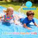 40FT Slip Lawn Water Slide, Giant Slip, Splash and Slide for Kids Teens and Adults - Summer Slip Water and Slides Heavy Duty for Outdoor Backyard Lawn Summer Party with 14 Stakes and 2 Bodyboards, X-Large