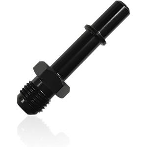 DXNQ Fuel Line Fitting, 6AN Male to 3/8" SAE Quick Disconnect Male Push On EFI Fuel Hose Line Fitting Adapter, Straight Aluminum Sealed EFI Push Lock Adaptor for Fuel Rail Hose (AN6-3/8)