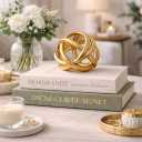 Beautiful Decorative Books - Set of 2 Boxes Enhance Your Coffee Table, Bookshelf or Mantel Decor - Aesthetic Fake/Faux Books for Modern Home Decoration, Photo Storage and as a Keepsake Box