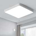 Ganeed 19.6 inch LED Ceiling Lights, 39W Square Flush Mount Day Light 6500K LED Ceiling Lamp, Energy Saving Light Fixture for Office Bedroom Kitchen Hallway Hotel, White