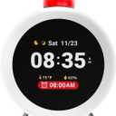 Dekala ChronoSense Sound Machine Alarm Clock for Bedroom w/Temperature Humidity, Sleep White Noise Sound Machine, 100dB Loud Gradual Alarm for Heavy Sleeper IPS Screen Animation