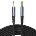 AUX Cable 10ft, 3.5mm Audio Cable Long Aux Cord Male to Male 10 Feet Auxiliary Headphone Stereo TRS 1/8 Jack Hi-Fi Sound Compatible with Car TV Laptop Smartphone Tablet