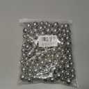 Cusmation 300Pcs Silver Polished No Hole Faux Pearl Beads for Vase Filling Decorations, Plastic Pearls Vase Fillers, Table Scatters, Wedding Centerpiece, Home Decor, 8/14/20 mm