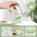 SHOWIN Overnight Oats Containers with Lids, Glass Jars with Lids 8 pcs, Wide Mouth Mason jars for Salad, Yogurt, Snacks, Meal Prep