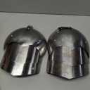 Medieval Pauldron Set Pair Plate Armor Carbon Steel Real Adult Size