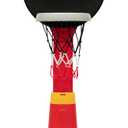 Delta Children Disney Mickey Mouse Plastic Basketball Set - Includes Basketball Hoop, 1 Basketball and Ball Pump, Red/Black