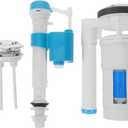 Gadpiparty Universal Toilet Replacement Kit Inside Tank with Fill Valve 3 Inch Flush Valve and Flush Button Set for Old Style Toilets - Easy Installation and Efficient Water Control