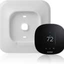 Wall Plate Bracket Cover for Ecobee3 lite Smart Wi-Fi Thermostat (White), Bigger and Thicker