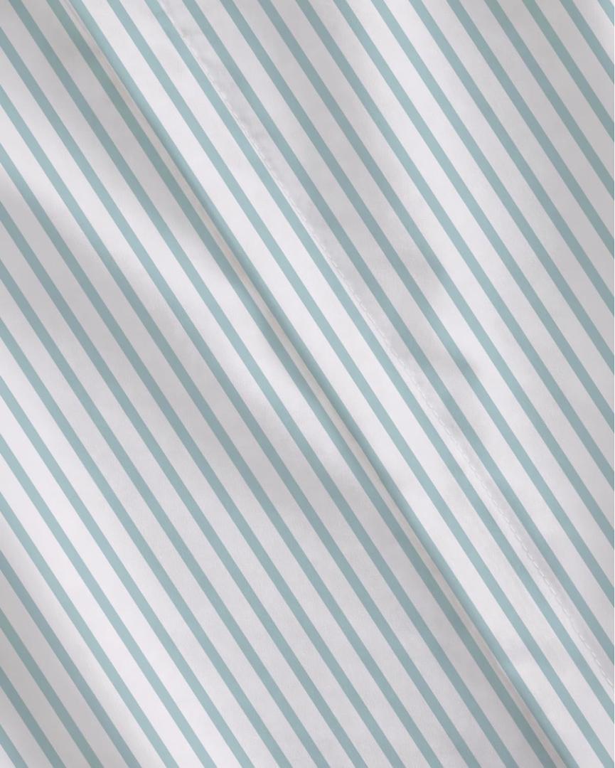 ROSE&RISY Duvet Cover Set Twin Size, Blue Striped Comforter Cover with Button Closure, Breathable and Cooling, Includes 1 Duvet Cover, 1 Pillowcase, No Comforter, (Blue Stripe, Twin)