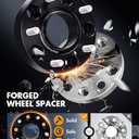 dynofit 5x5.5 Wheel Spacers 1.5 inch for 2002-2010 Ram 1500, 77.8mm Hub Centric Wheel Spacer Compatible with 2005-2011 Dodge Dakota and 2004-2009 Durango, 9/16-18 Thread Pitch Forged Spacer, 2 Pcs