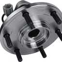 Autoround 515066 Front Wheel Bearing Hub Assembly Compatible Nissan Titan Pathfinder Armada, Infiniti QX56, for 2004 2005 2006 2007, 6 Lugs W/ABS