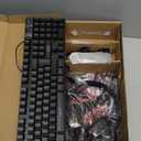 Gaming Keyboard and Mouse and Mouse pad and Gaming Headset, Wired LED RGB Backlight Bundle for PC Gamers and Xbox and PS4 Users - 4 in 1 Edition Hornet RX-250 (Black)