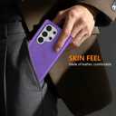 ZZXX for Samsung Galaxy S26 Ultra Wallet Case with [RFID Blocking] Card Slot Stand Strong Magnetic PU Leather Flip Fold Protective Phone Case for Samsung Galaxy S26 Ultra Case Wallet(Purple-6.8 inch)