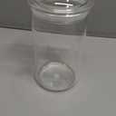 34oz Acrylic Storage Jar, Airtight Lid with Silicone Sealing Ring, Ideal Canister Container for Sugar, Tea, Spices, Herbs, Shells, Bath Salt, Christmas Decorative Apothecary Jars (Standard 1000 ml)