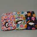 CuteBone Dog Diapers Female Washable Small 3 Pack Reusable Doggie Diapers Puppy Period Pants for Doggy Heat Cycle Peeing S