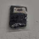 Long Black Curly Wig with White Streaks - Goth Bride Wig - Halloween Cosplay Costume Wig - Women Men