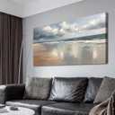 Acocifi Beach Canvas Wall Art 40"x20" | HD Print, impression style, waterproof, non-fading, artwork for office bedroom home decor, easy to hang