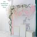 118 inch Small Green Artificial Tree Branches Grapevine Garland Ivy Willow Vines Plants Fake Cherry Blossom Tree Trunk Twigs for Wall Hanging Forest Room Home Wedding New Year Decoration