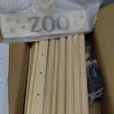 Stuffed Animal Storage Zoo Tower,56In Wooden Large Stuffed Animal Holder Organizer with Wheels,Stuffy Plushies Storage with Elastic Band&Mesh Bottom,Toy Storage Organizers for Playroom Bedroom Nursery