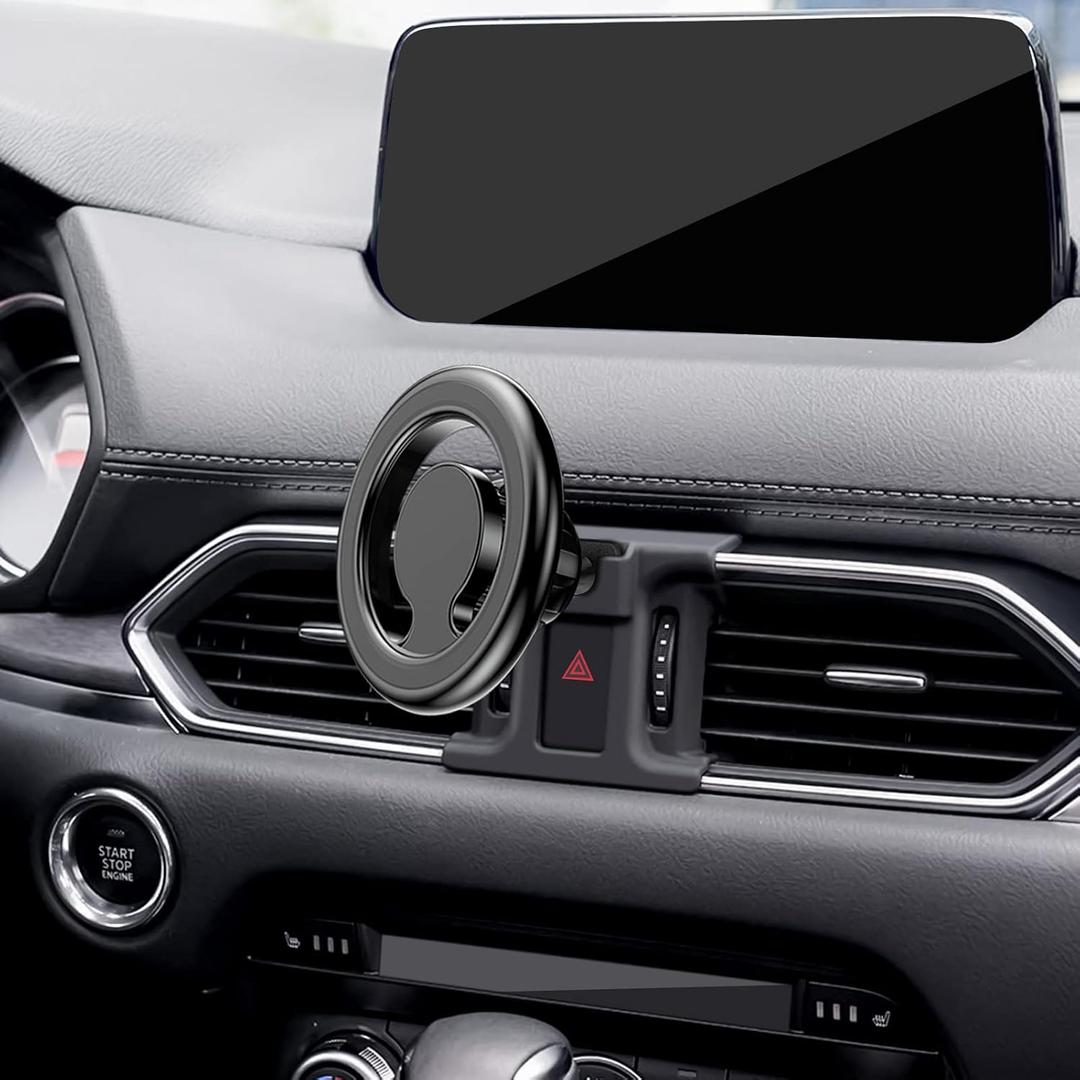Car Phone Holder, Air Vent Phone Holder, Car Mount for Mazda CX5 2017-2025, Magsafe Magnetic Navigation Stand Fit for iPhone 17 16 15 14 13 12 Pro Max Plus Mini, Magsafe Case, All Phones