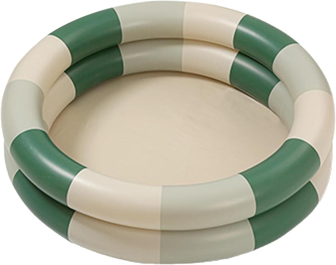 Inflatable Pool, Cute Water Play Inflatable Pool, Kiddie Pool, Thickened Folding Round Blow Up Pool for Family Summer Indoor Outdoor Swimming and Water Play