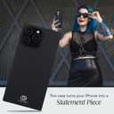 Cocomii - Rectangle Case Compatible with iPhone 16 Pro - Compatible with MagSafe, Soft Touch Silicone, Microfiber Lining, Magnetic Phone Case for iPhone 16 Pro 6.3 inch, Black