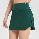 baleaf Women's Pleated Tennis Skirt Golf Skorts for Woman High Waisted Lightweight Athletic Shorts Pockets Green M