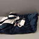 Heated Wearable Shawl, Heated Blanket Electric Throw for Gifts, 33x59 Inch Super Cozy Soft Wearable Blanket with 6 Heating Levels & 5 Timer Settings, Auto Shut Off, Machine Wash (Navy Blue)