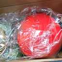 Amyhill 2 Pcs 13.8'' Large Red Christmas Ball Ornament for Porch Front Door
Artificial Christmas Balls with Pines Berries, Rustic Glitter Fabric Hanging Balls Decoration for Xmas Outdoor Indoor Party