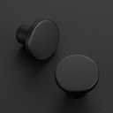 Ravinte 10 Pack Cabinet Knobs Black Kitchen Cabinet Knobs Round Dresser Drawer Pulls Closet Door Pulls 1-1/5 Inch