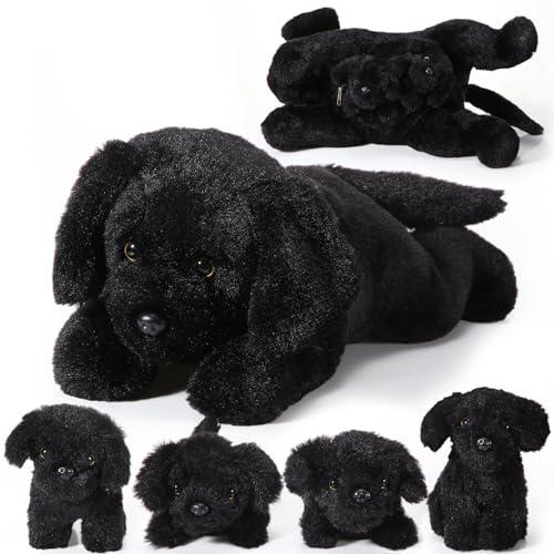 Skylety 5 Pcs Dog Stuffed Animal Puppy Stuffed with Babies Inside 1 Big Mommy with 4 Mini Baby Cute Soft Toy for Children Birthday Party Adopt a Puppy Favor(Labrador)