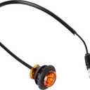 RoadWorks | Amber/Amber Button LED Lights & Bezels | 1 Pack | 08250AAB