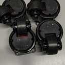 Machine Leveling Casters,Leveling Casters,Heavy Duty Leveling Casters of 440 Lbs Set of 4(Black-1.5 INCH