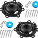 Diaphragm Repair Kit Compatible with DRKCP/CPF, Valve Diaphragm Replacement Compatible with Rain Bird CP, CPF, DV, DAS, ASVF, with included Filter, Solenoid Filter, Screw, Spring(2 Pack)