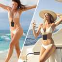 Hidden Bra Wallet, Travel Neck Pouch & Secert Money Pocket for Woman to Keep Valuables Safe for Secure Travel with Adjustable, Elastic Strap(Black)