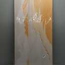 Canvas White Wall Art Decor Abstract Canvas Art Wall Decor Beach Coastal Wall Art Prints Modern Minimalist Wall Art Decorations Brown Artwork for Walls Bedroom Office Kitchen Wall Decor 20" X 40"