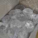 Ciaell 12 Pack Clear Plastic Wine Goblets - 14 Oz Plastic Wine Glasses with Short Stem - Disposable Water Drinking Cups for Juice, Cocktail, Wine, Party