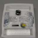 17 Inch Chrome Battery Operated Wall Sconces Set of Two Rechargeable Battery Powered Wall Light with Remote Control LED Dimmable Lamp Fixtures for Living Room Bedroom Hallway (2 Pack)