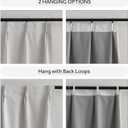NICETOWN Natural Living Room Curtains 108 inch Length 2 Panels, Pinch Pleated 100% Blackout Curtains Linen Blend Thermal Insulated Voice Reducing Window Treatments for Bedroom, W34 x L108