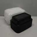 38oz Meal Prep Containers [50-Pack], Reusable Bento Box with Easy-Snap Leakproof Lids - Microwave, Dishwasher & Freezer Safe Food Storage, BPA-Free Plastic Lunch Containers (Black)