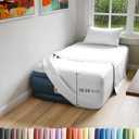 Air Mattress Sheet Set for Twin Size - 3 Piece Breathable & Cooling Sheets w/Extra Deep Pockets - Fits Inflatable & Blow Up Air Mattresses Up to 24 Inches Thick - Ultra Soft & Wrinkle Free - White