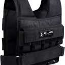 Adjustable Weighted Vest 0-44lbs,5BILLION Weight Vest with Solid Bar Weights,Body Weight Vest for Men Women,Strength Training Workout Vest for Running Pushups Squats,Pockets On the Back and Front